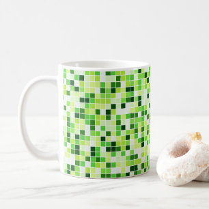 Caneca De Café Azulejos piscinas, Azulejos Mosaicos Verdes, Padrã