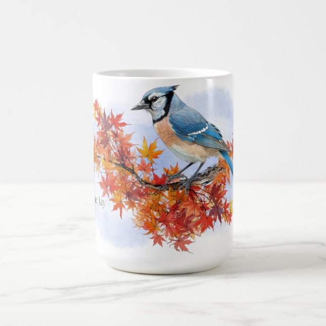 Caneca De Café Azulinho de Outono (Centro)