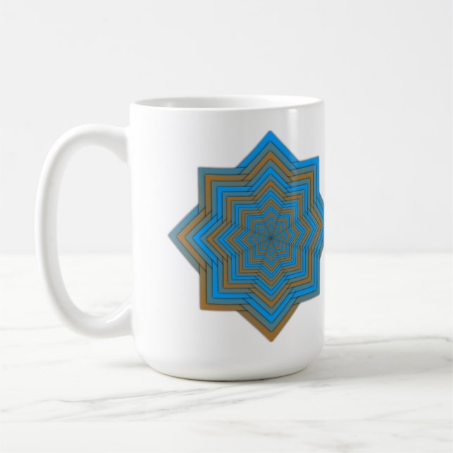 Caneca De Café Azure and Ember Star (Esquerda)