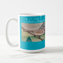 Caneca De Café Azure Azure com Titmouse Tufado