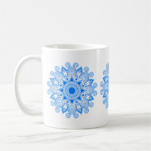 Caneca De Café Azure Blue Mandala