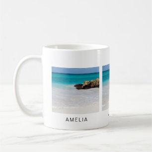 Caneca De Café Azure Ocean Sandy Beach Photo