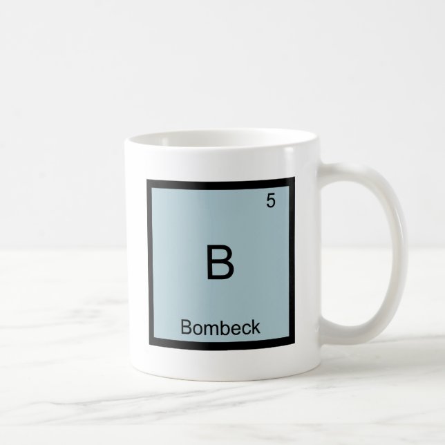 Caneca De Café B - Bombeck Camiseta de símbolo de elemento de quí (Direita)