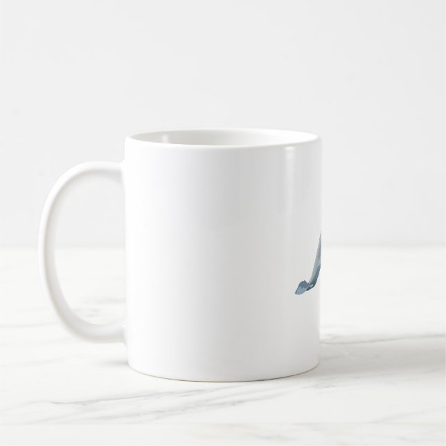 Caneca De Café B é para Baleia Beluga (Esquerda)