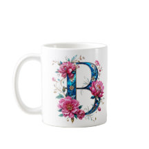 B Mug de café - Design floral para doação