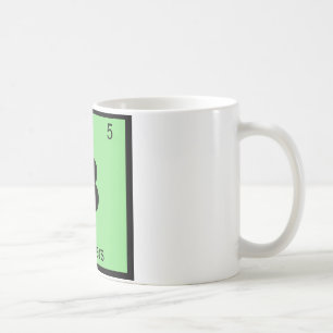 Caneca De Café B - Símbolo da Tabela Periódica Química de melecas