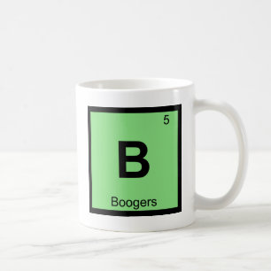 Caneca De Café B - Símbolo de Mesa Periódica de Química de Boo