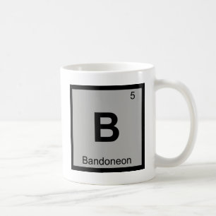 Caneca De Café B - Tabela Periódica da Música Bandoneon