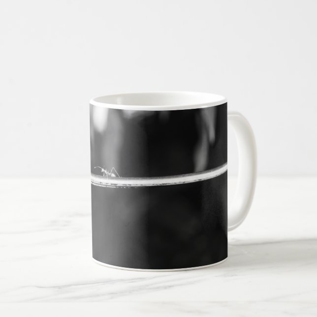 Caneca De Café B&W - Formiga Tecelã (Frente Esquerda)