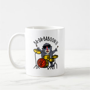 Caneca De Café Ba-da-ba-boon Funny Baboon Pun