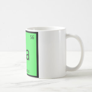 Caneca De Café Ba - Símbolo da Tabela Periódica de Química da Art