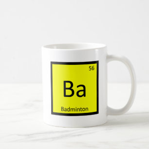 Caneca De Café Ba - Tabela Periódica da Química dos Esportes de B