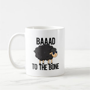 Caneca De Café Baaaad Para O Bone Engraçado Pun Ovino Negro