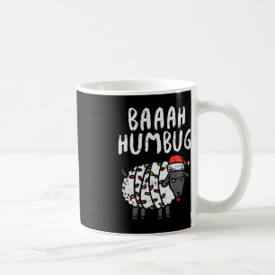 Caneca De Café Baaah Humbug Sheep Xmas Diversão de Luzes Anti Nat