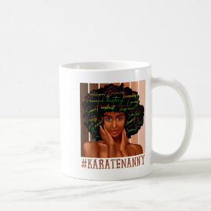 Caneca De Café Babá de Karatê Mulheres Africanas Coque Desarrumad