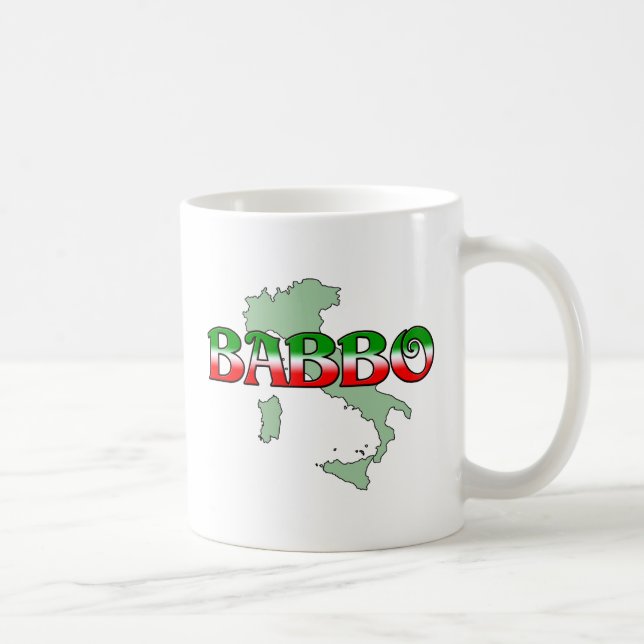 Caneca De Café Babbo (pai italiano) (Direita)