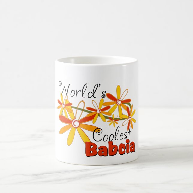 Caneca De Café Babcia Mais Fria do Mundo Floral (Centro)