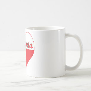 Caneca De Café Babunia Polonês Heart