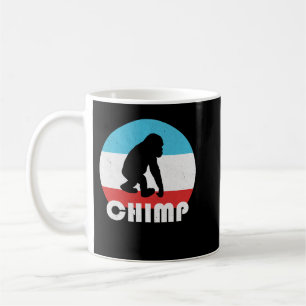 Caneca De Café Baby Chimpanzee Chimp Vintage Retro Silhout Gif