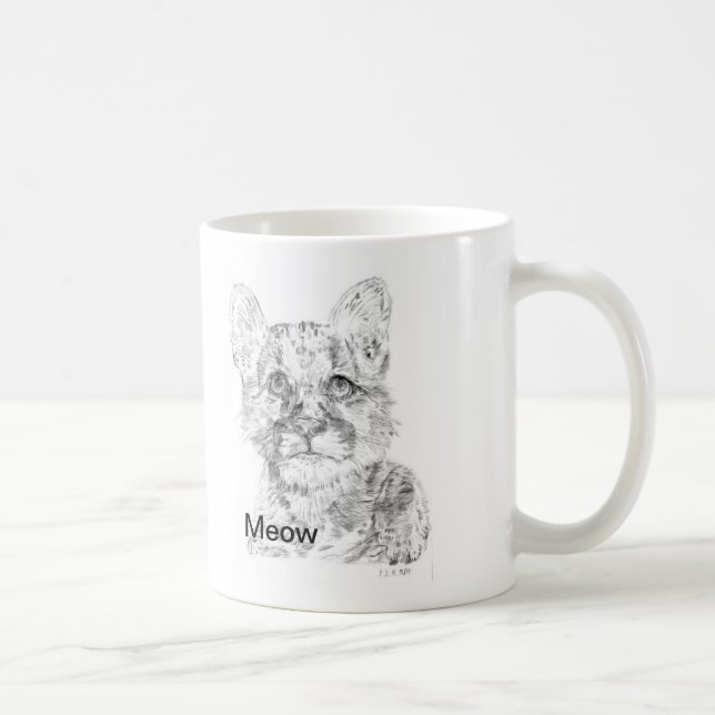 Caneca De Café Baby Cougar Mug (Direita)