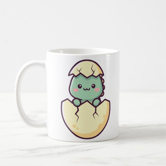 Caneca De Café Baby Dino Hatchling (Esquerda)
