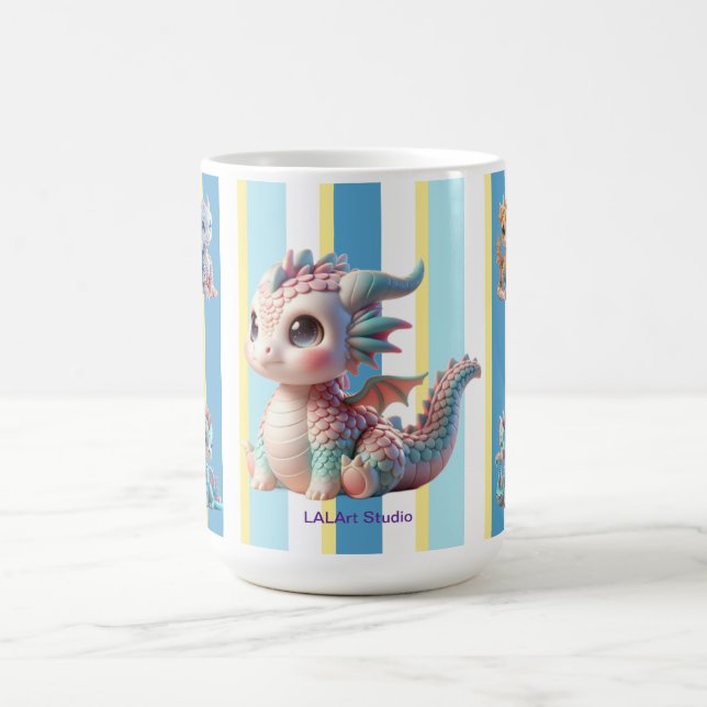 Caneca De Café Baby dragon ストライプ (Centro)