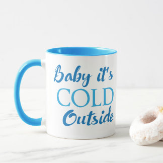 Caneca de Café Baby É Frio Lá Fora