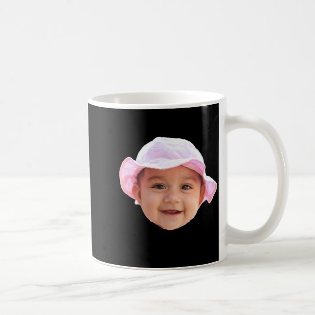 Caneca De Café Baby Face Photo Text New Uncle  (Direita)