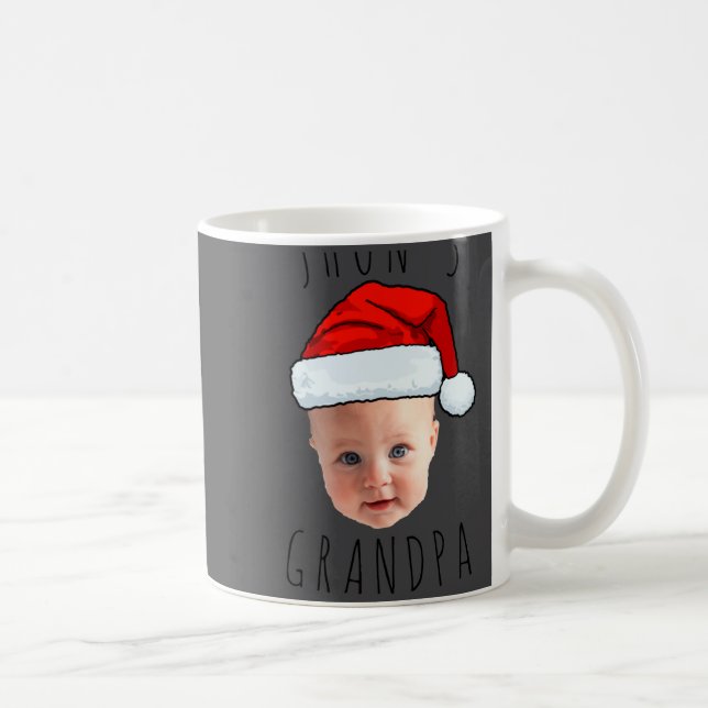 Caneca De Café Baby Face Santa Hat Christmas Photo _1  (Direita)