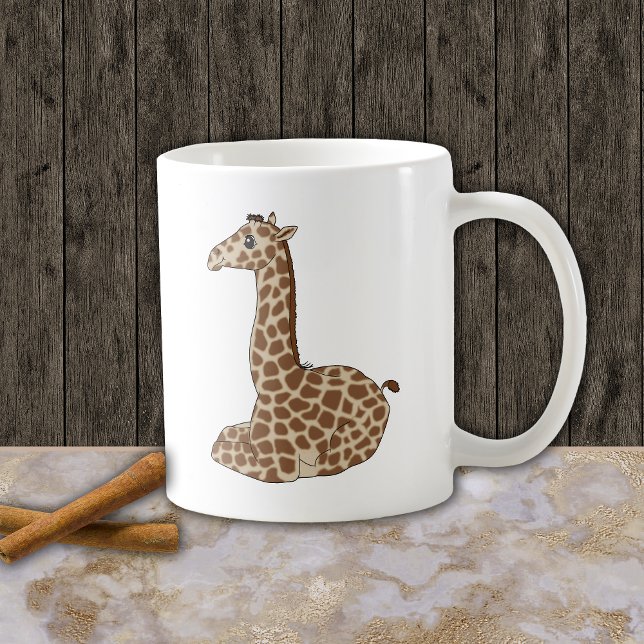 Caneca De Café Baby Giraffe (Criador carregado)