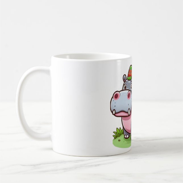 Caneca De Café Baby hippo tailandês (Esquerda)