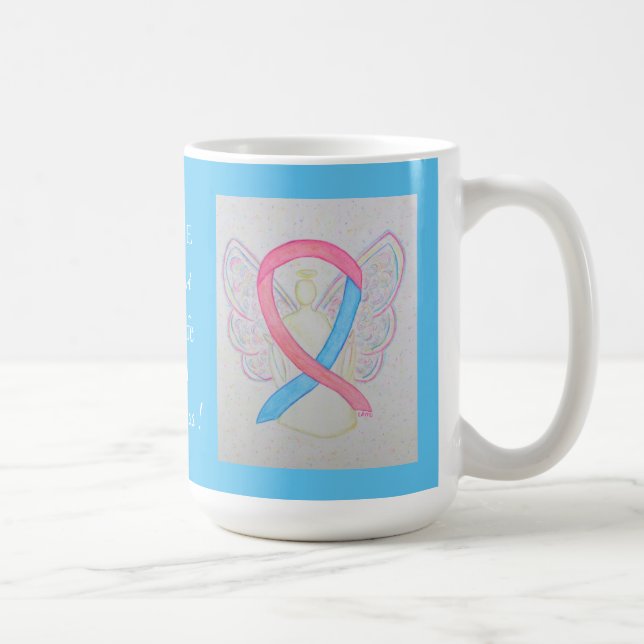 Caneca De Café Baby Safe Havence Awarness Ribbon Angel Custom Mug (Direita)