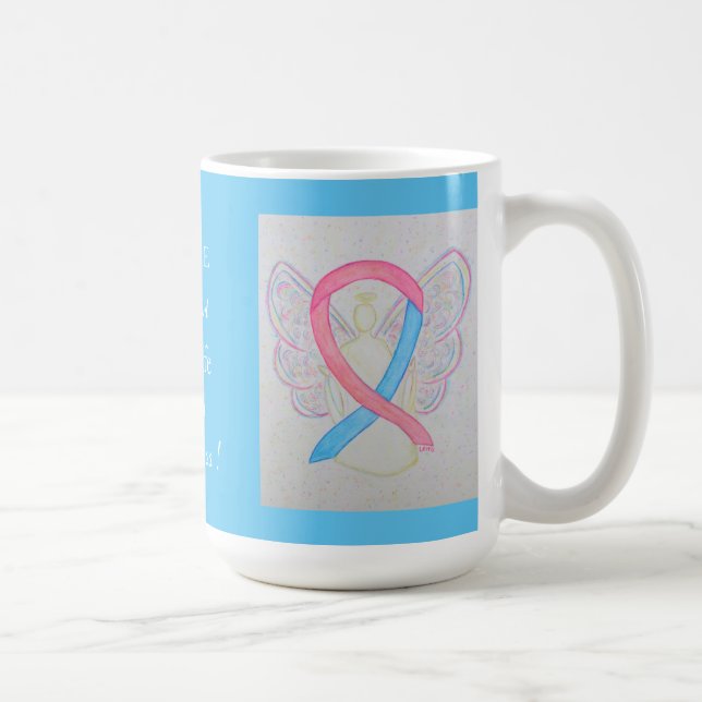 Caneca De Café Baby Safe Havence Awarness Ribbon Angel Custom Mug (Direita)