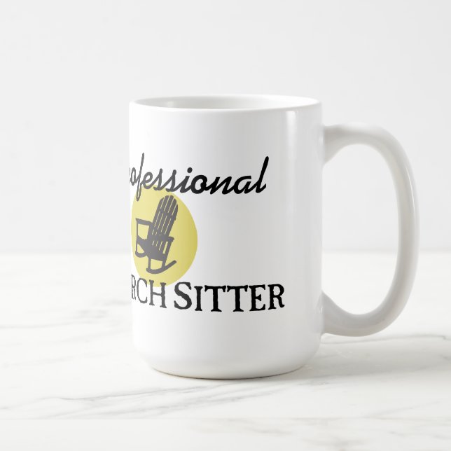 Caneca De Café Baby-sitter profissional do patamar (Direita)