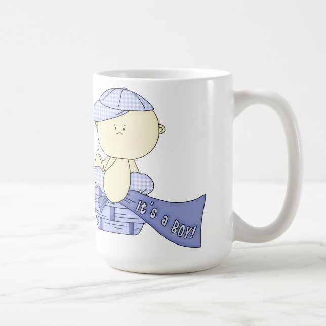 Caneca De Café Babyshower Boy Gift Mug (Direita)