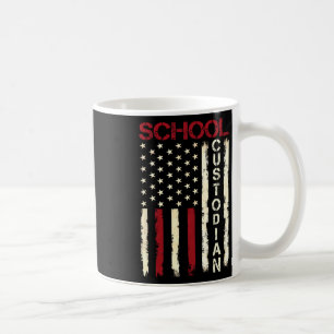 Caneca De Café Bac de Apreciação da Bandeira Americana do Zelador