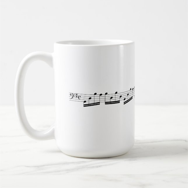 Caneca De Café Bach cello suite for dinner (Esquerda)