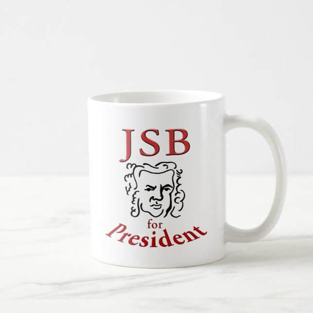 Caneca De Café Bach para Presidente (Direita)