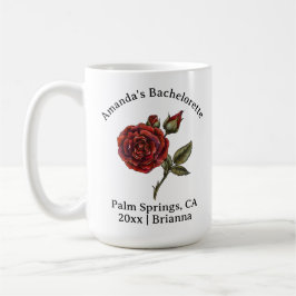 Caneca De Café Bachelorette Birth Month Flower June Rosa