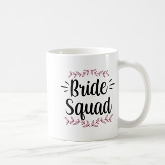 Caneca De Café Bachelorette de Casamento do Esquadrão da Noiva Cu