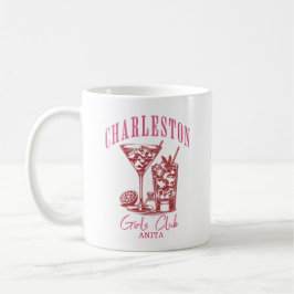 Caneca De Café bachelorette rosa-vermelha