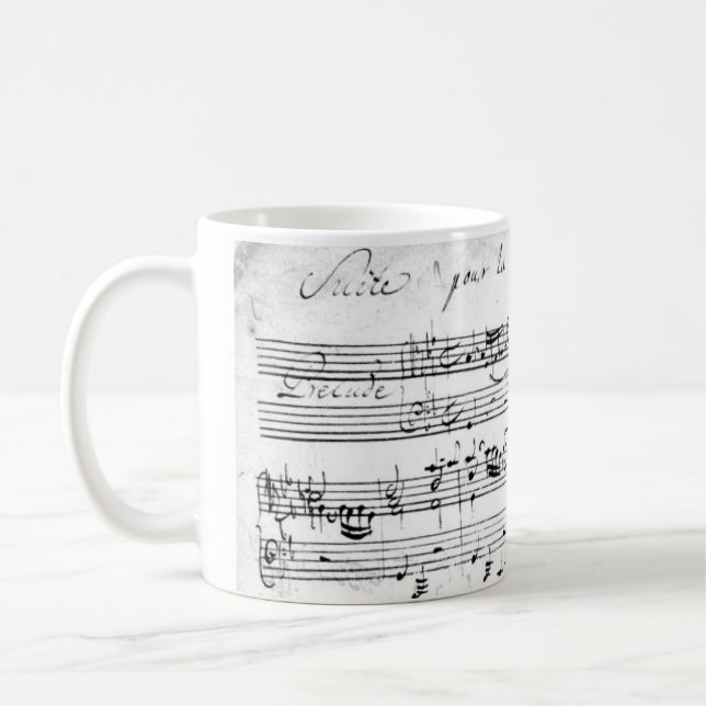 Caneca De Café Bach's Lute Suite (Esquerda)