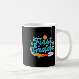 Caneca De Café Back to school outer space teacher first grade