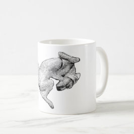 Caneca De Café Backside Bliss – Lounging Dog Art Mug