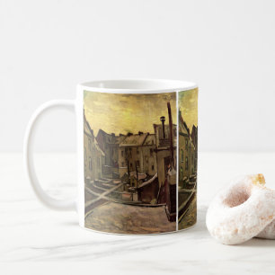 Caneca De Café Backyards of Old Houses de Vincent van Gogh