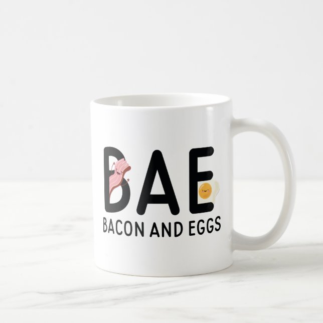 Caneca De Café Bacon-Básico E Ovos (Direita)
