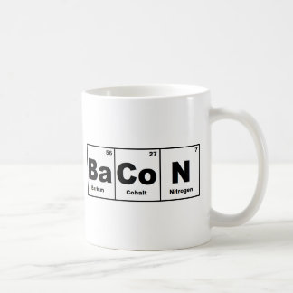Caneca De Café Bacon da mesa periódica