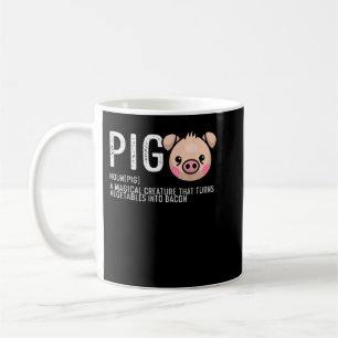 Caneca De Café Bacon de Definição de Porcos Bacon Funny Bacon Ama