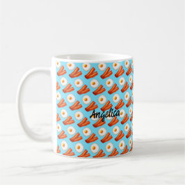 Caneca De Café Bacon E Ovo De Café Da Manhã