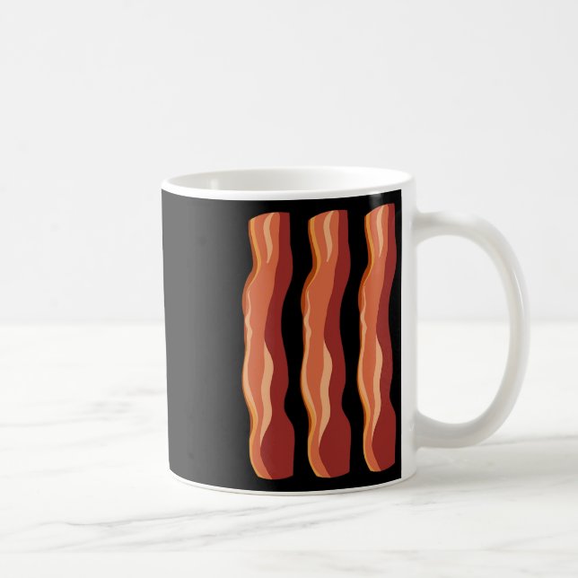 Caneca De Café Bacon Halloween Costume Bacon E Ovos (Direita)